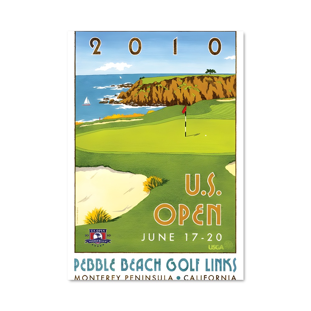 Poster Pebble Beach: The Masters – affiche Golf